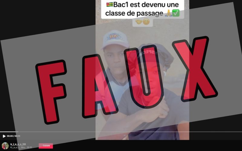 Faux ! La première n’est pas devenue une classe de passage au Togo.