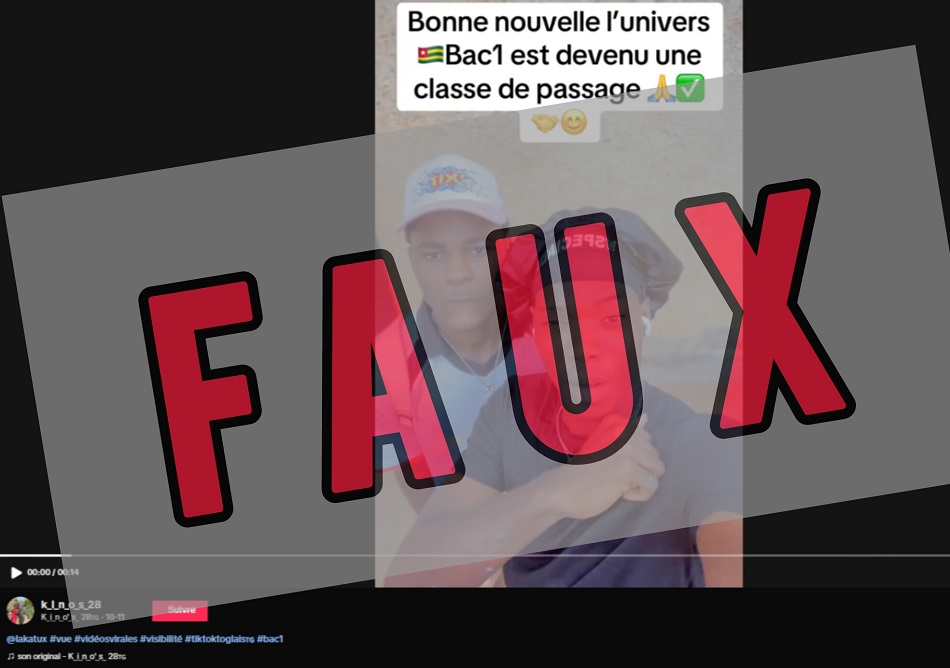 Faux ! La première n’est pas devenue une classe de passage au Togo.