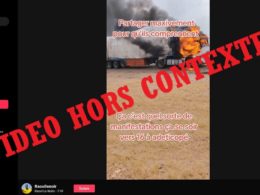 Cette vidéo ne montre pas un camion incendié lors des manifestations annoncées en juillet 2025 au Togo