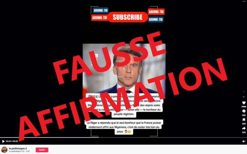 La France a -t-elle proposé de renouer les partenariats diplomatiques avec le Niger ?