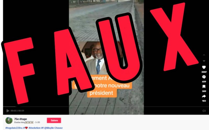 Pas une route construite par Jean Lucien Savi de Tové