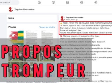 Non : Le gouvernement n’est pas resté inactif face aux cas de fièvre typhoïde à Pamini