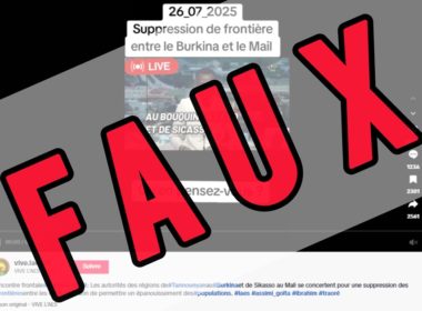 Attention Les frontières entre le Burkina Faso et le Mali ne sont pas supprimées 