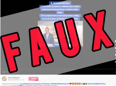 Cette vidéo ne montre pas une manifestation de jeunes en Côte d’Ivoire pour réclamer la libération de Mohamed Bazoum 