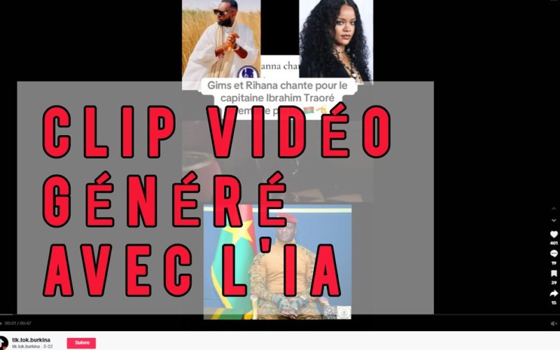 Un clip généré par l'IA attribué à tort à Maitre Gims et Rihanna fait l’éloge du président du Faso 