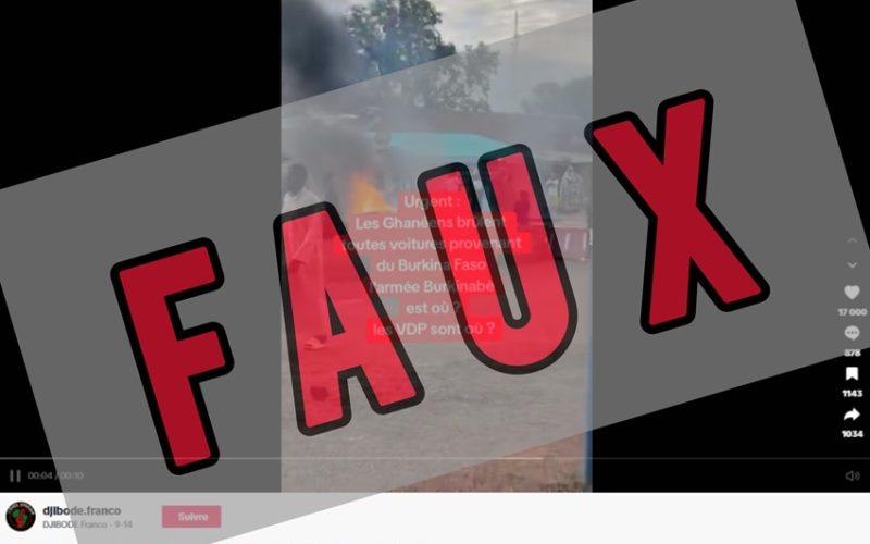 Des citoyens ghanéens auraient-ils incendié tous les véhicules venant du Burkina Faso Non !