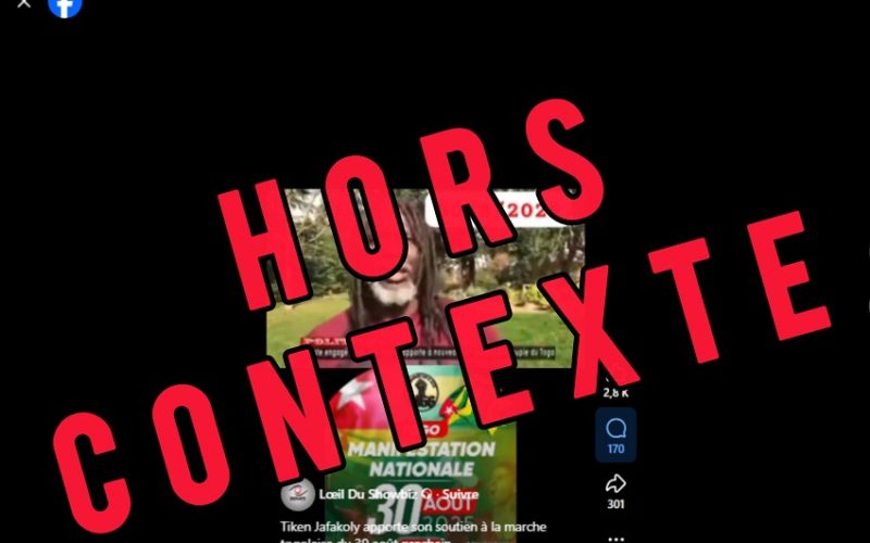 Manifestation du 30 août 2025 au Togo: Une ancienne vidéo de Tiken Jah Fakoly remise au goût du jour