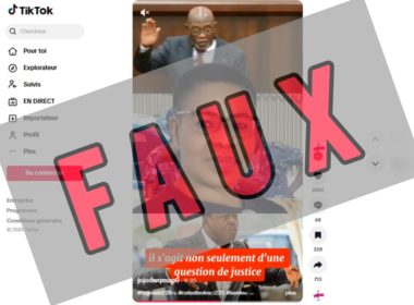 Faux : Le président de la République Togolaise n'a lancé aucun appel à la libération de l’ex ministre des armées