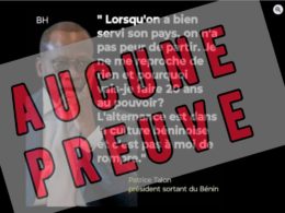 Une citation faussement attribuée à Patrice Talon
