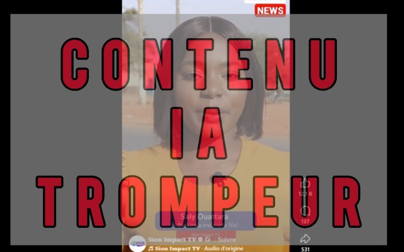 Cette vidéo montrant un véhicule transportant des missiles au Burkina Faso est générée par l’IA