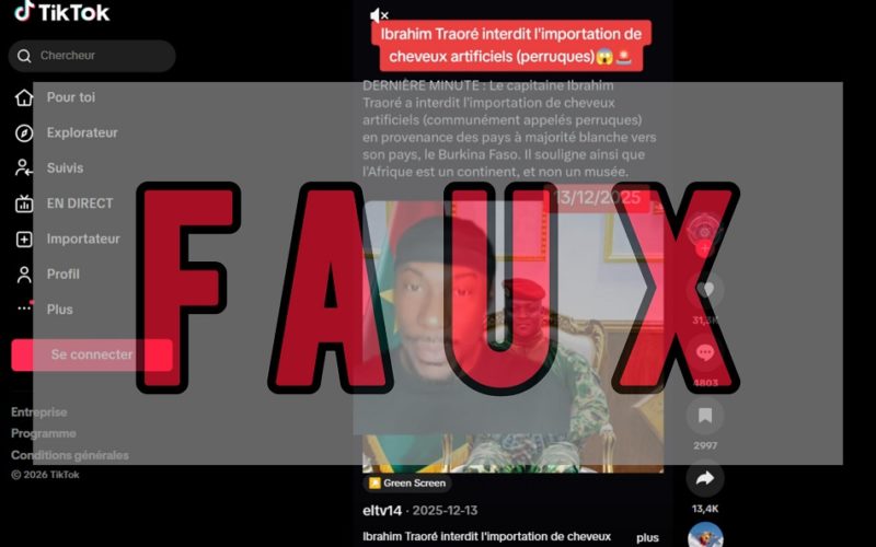 Faux les importations de perruques et de mèches synthétiques ne sont pas interdites au Burkina Faso