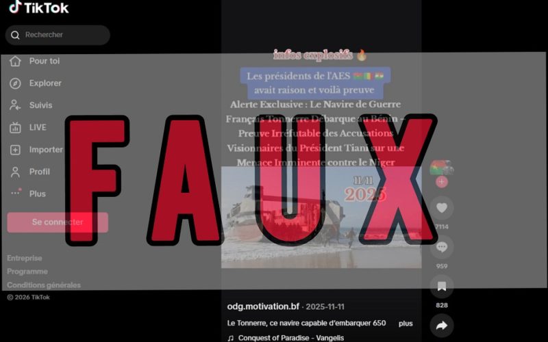 Le Navire de Guerre Français Tonnerre n’a pas débarqué au Bénin pour déstabiliser le Niger