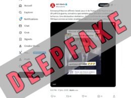 Faux Emmanuel Macron n’a jamais déclaré être prêt à la guerre avec le soutien de pays africains