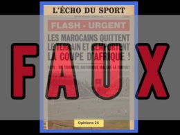Fausse Une générée par IA le Maroc n’a pas remporté la CAN 1976 après un abandon