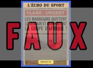 Fausse Une générée par IA le Maroc n’a pas remporté la CAN 1976 après un abandon