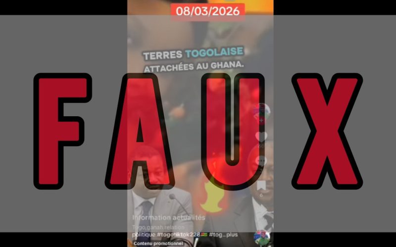 Faux le Togo n’a pas récupéré de terres rattachées au Ghana