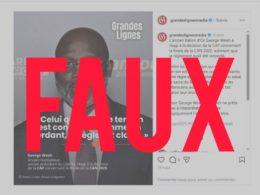 Une fausse citation de soutien à la CAF attribuée à l’ancien footballeur et ex-président libérien George Weah