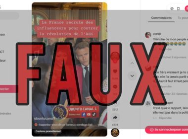 Aucune preuve que la France ait recruté des influenceurs pour contrer la révolution de l’AES