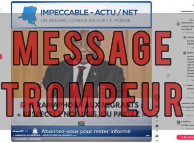 Cette citation attribuée au président Sud Africain Cyril Ramaphosa, est trompeuse