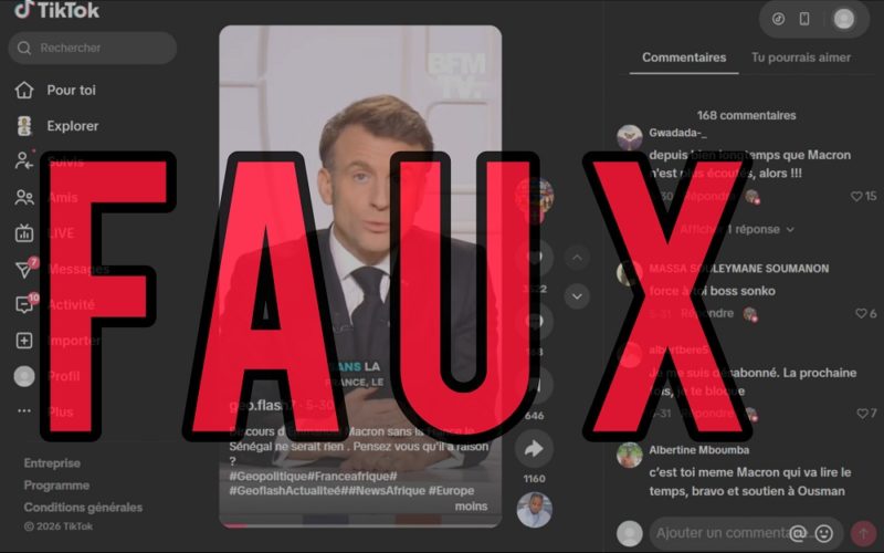 Non, Emmanuel Macron n’a jamais déclaré que « sans la France, le Sénégal n’est rien »