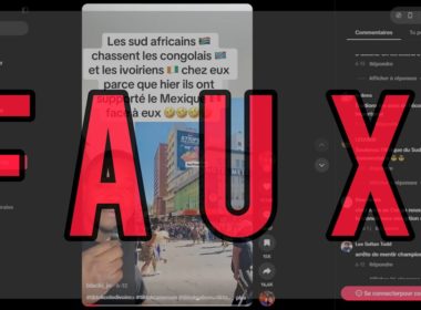 Pas de preuve que cette image montre des Sud‑Africains expulsant des Congolais et des Ivoiriens pour avoir soutenu le Mexique