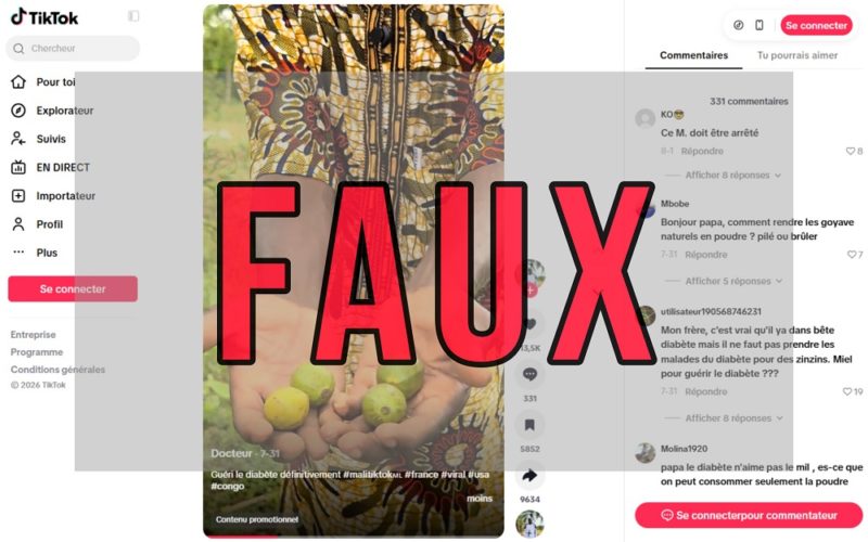 Faux La poudre de Goyave mélangée à du miel ne guérit pas le diabète