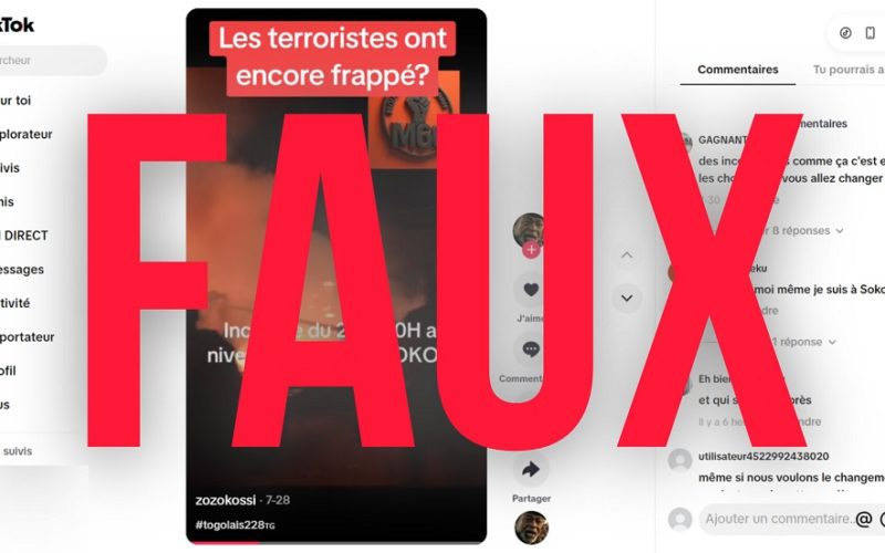 Faux cette vidéo ne montre pas un incendie terroriste au CHR de Sokodé