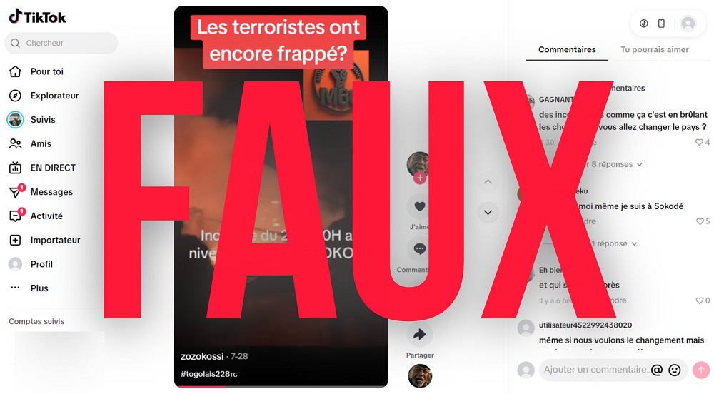 Faux cette vidéo ne montre pas un incendie terroriste au CHR de Sokodé
