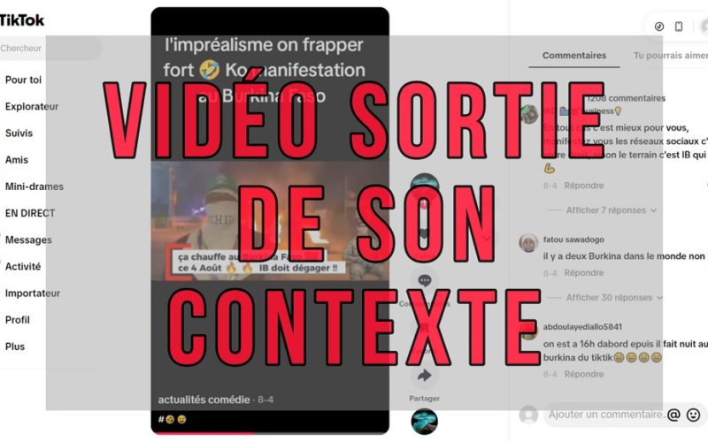 Non ! Cette vidéo n’est pas une manifestation contre Ibrahim Traoré