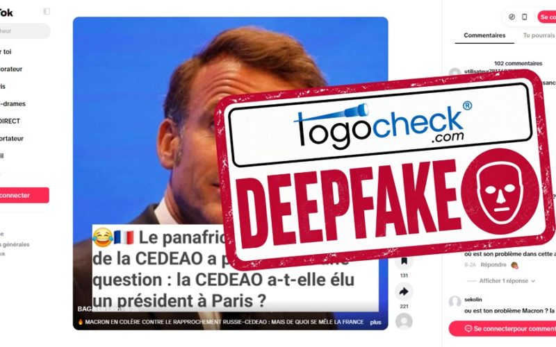 Cette annonce d'Emmanuel Macron sur le mémorandum CEDEAO Russie est un deepfake