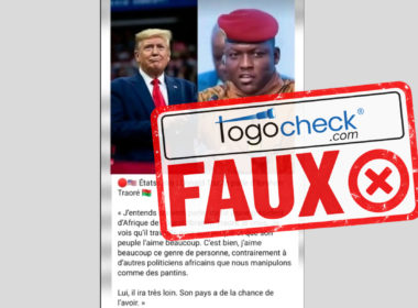 Cette déclaration supposée de Donald Trump Ibrahim Traoré est fausse